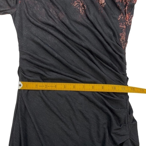 Helmut Lang Wool Rutched Bodycon Asymmetrical Dress - Picture 10 of 12